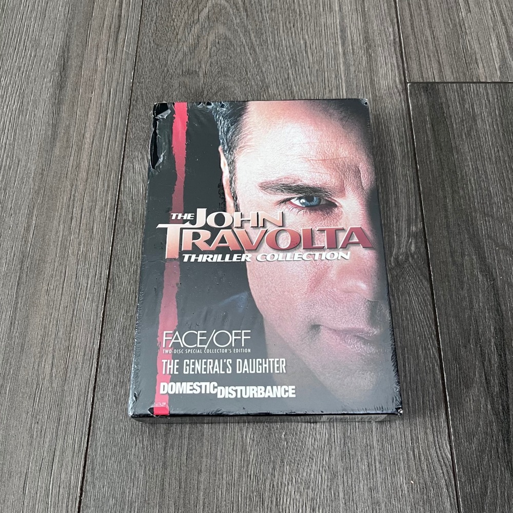 The John Travolta Thriller Collection DVD 3-Movie Set Face Off Factory Sealed